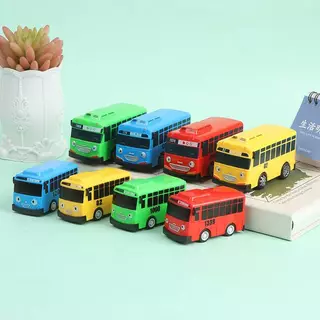 [Bestgogo-t] 4PCS Tayo The Little Bus การ์ตูนดึง Ba รถของเล่นชุดเด็กการศึกษาของขวัญ