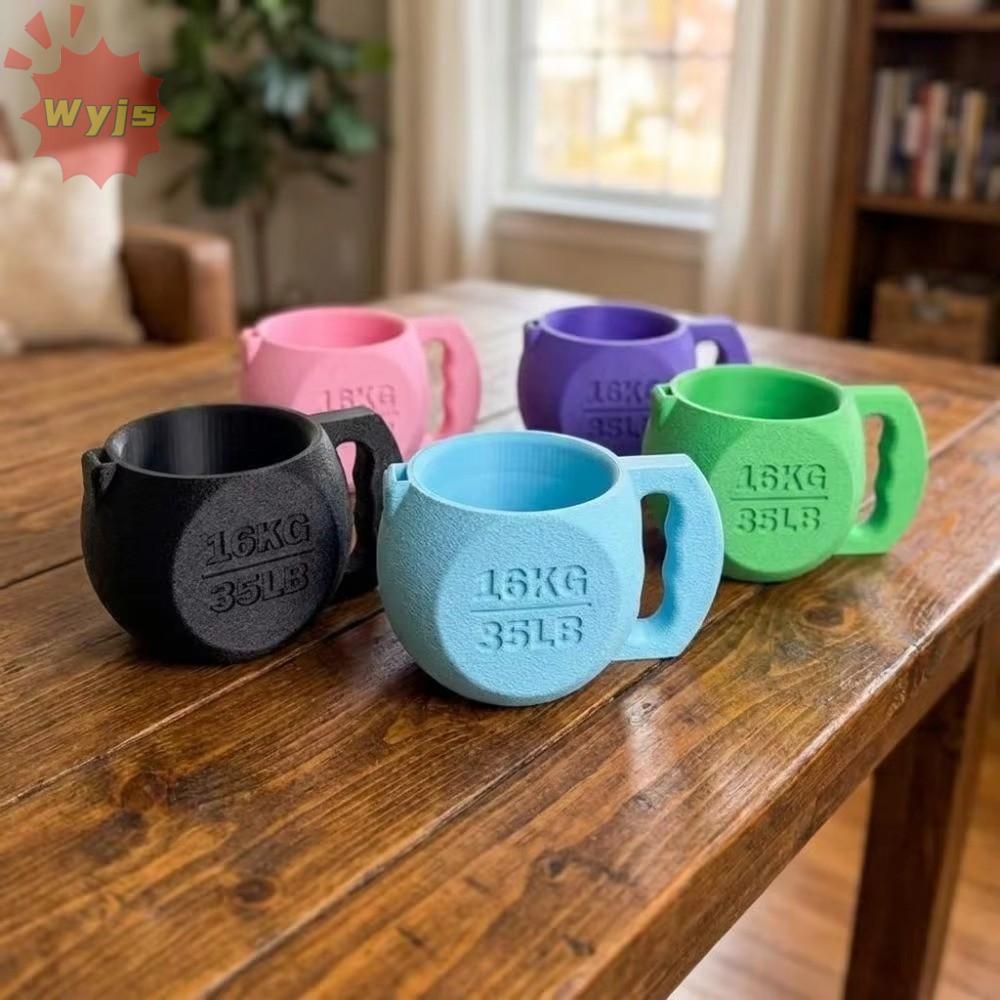 WJYS Ice Cream Pint Holder Cup, NonSlip พิมพ์ Kettlebell Ice Cream Pint Holder, Cold Hand Protection