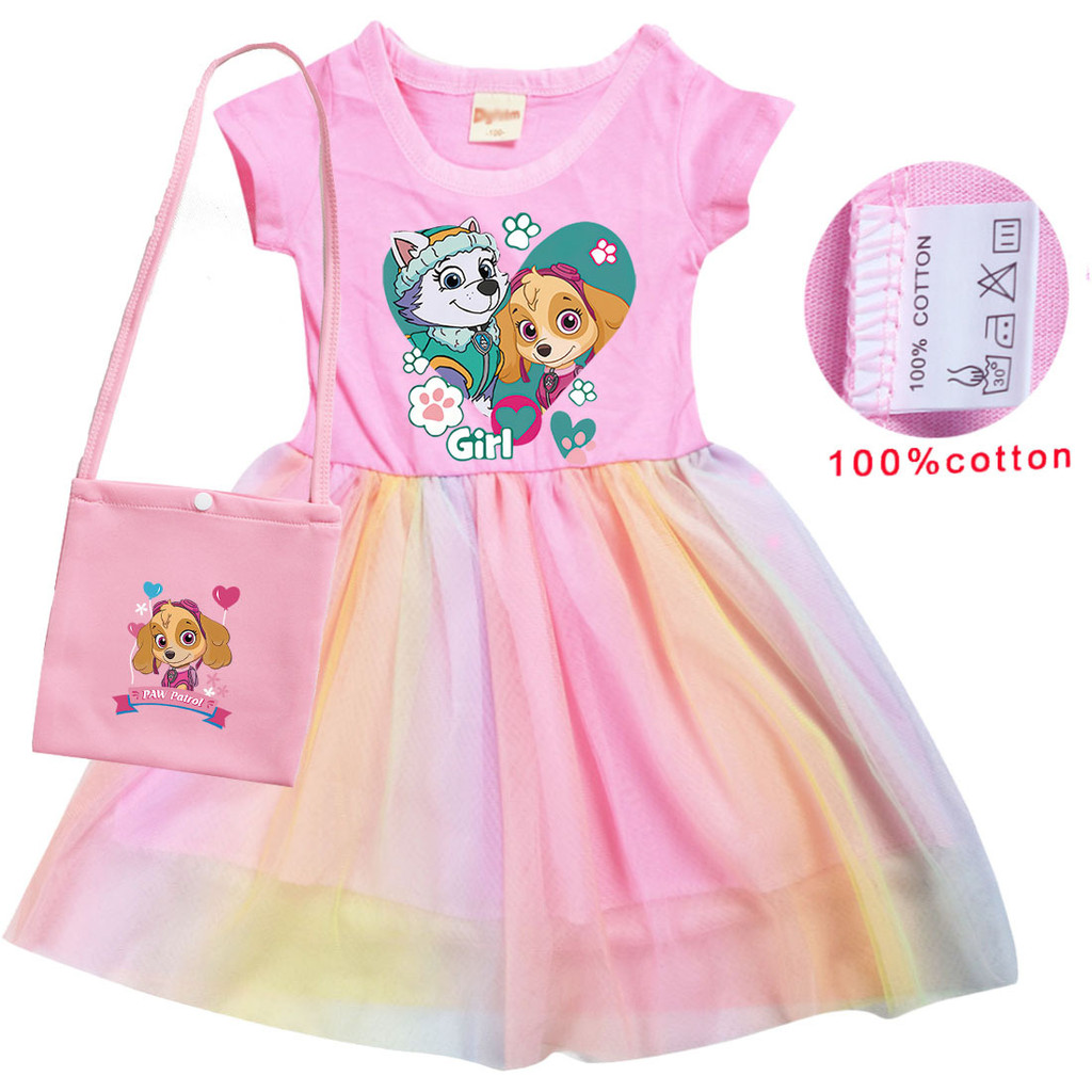 [คลังสินค้าพร้อม] Dog Patrol Patrol Patrol Patrol PAW Patrol เสื้อผ้าเด็กการ์ตูน 9102WJG
