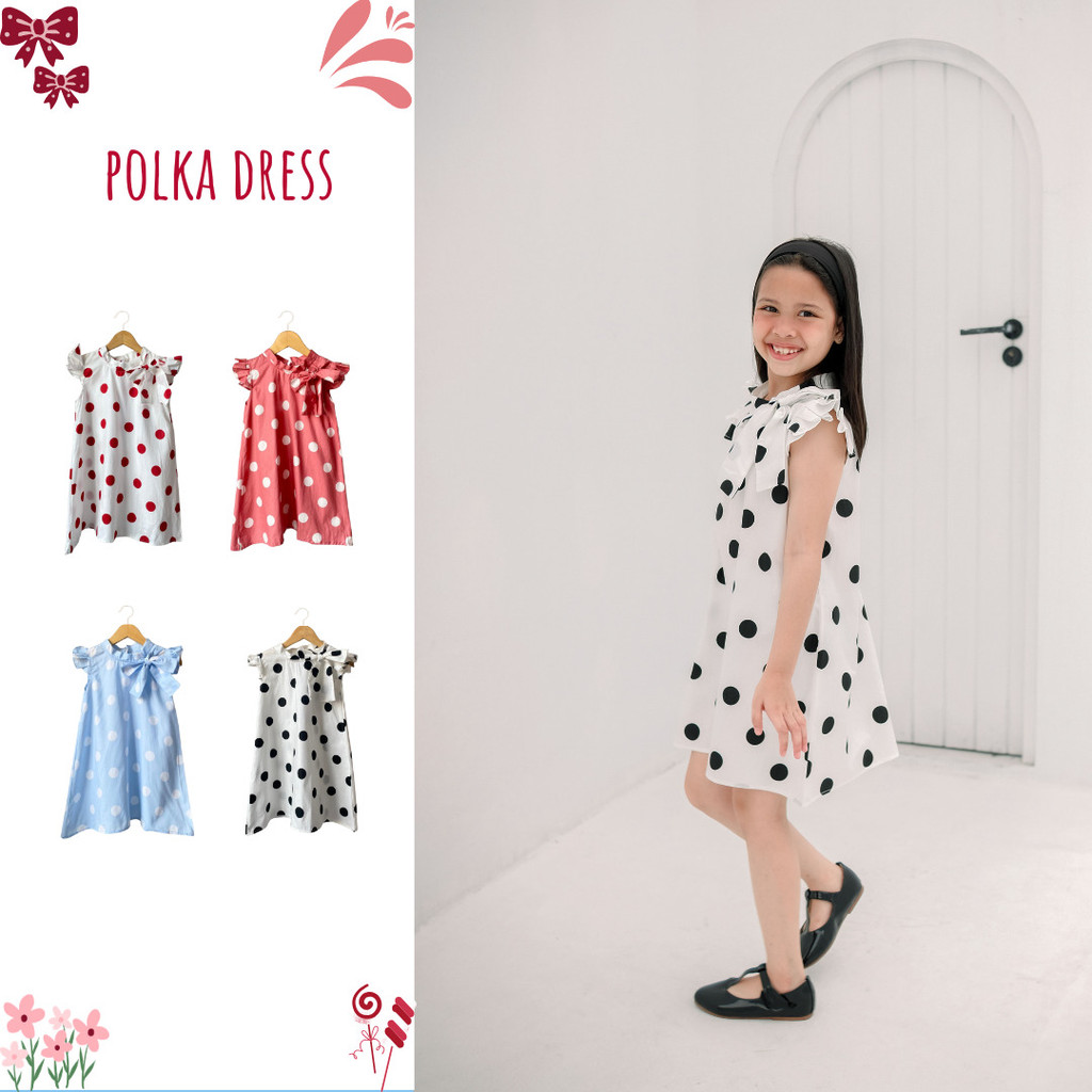 LA LA LAND POLKA DRESS สําหรับเด็กผู้หญิง | ชุดลําลอง