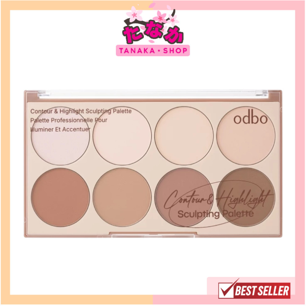 🔥แท้/ดีลสุดคุ้ม/ไลฟ์ทุกวัน🔥OD1335 ODBO CONTOUR & HIGHLIGHT SCULPTING PALETTE
