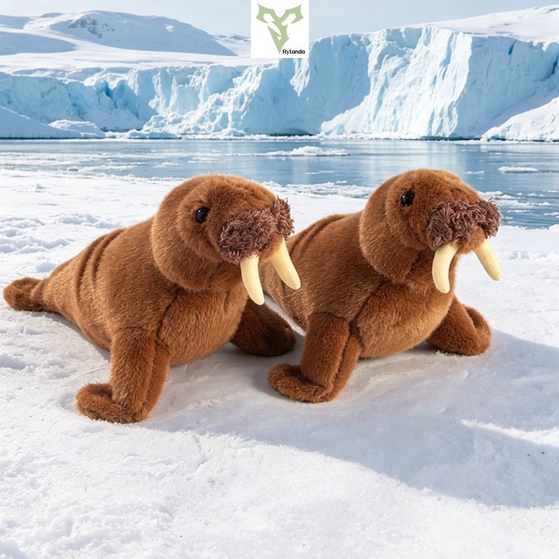Rytanda ตุ๊กตา Walrus ตุ๊กตาผ้าขนสัตว์นุ่ม หมอนเด็กนอน ของขวัญวันเกิด ของขวัญวันเด็ก ห้องนอนแต่งตัว