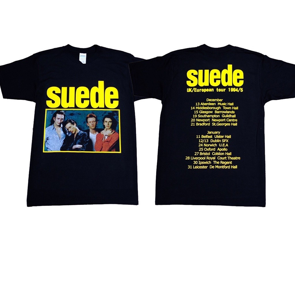 เสื้อยืดผ้าคอตตอนแท้ 100% พิมพ์ลายวงร็อค Suede UK Tour 1994 ชายหญิงใส่ได้ สวมใส่สบายทนทาน S-5XL