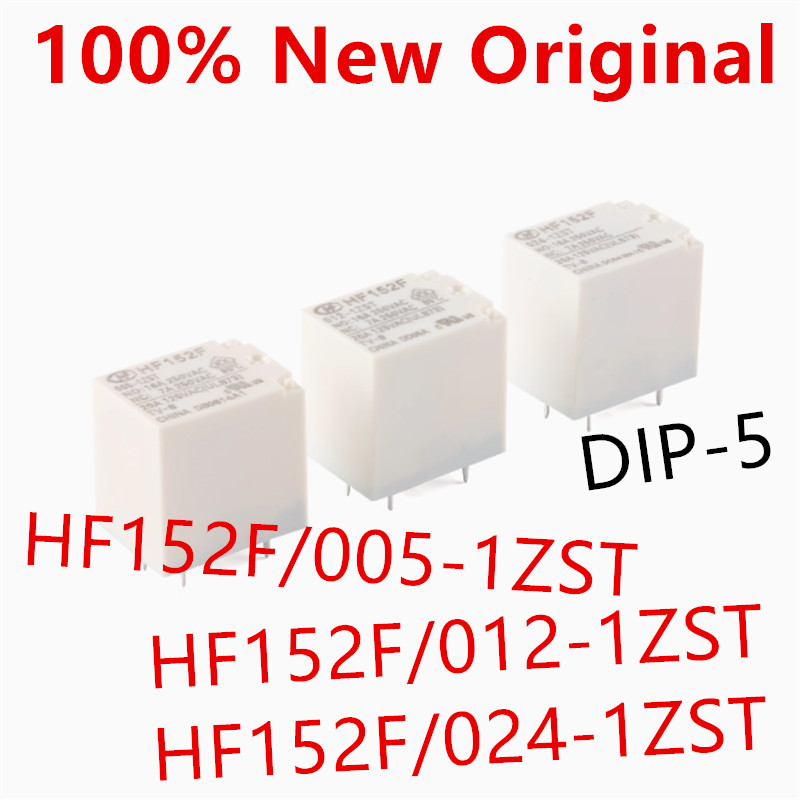 10 ชิ้น HF152F/005-1ZST HF152F/012-1ZST HF152F/024-1ZST รีเลย์ไฟใหม่ HF152F-005-1ZST HF152F-012-1ZST