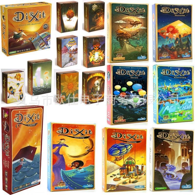 เวอร์ชันภาษาอังกฤษ Dixit เท่านั้นคํา Phase Party Strategy Board Game Card Game Mat playmat