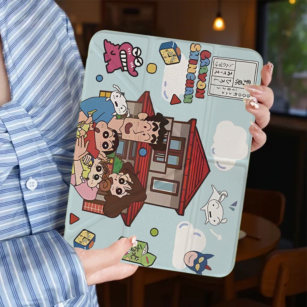Xiaoxin Family iPad11 เคสป้องกัน Air765iPad9 พร้อมช่องเสียบปากกาเคสแบน Min37 ซม