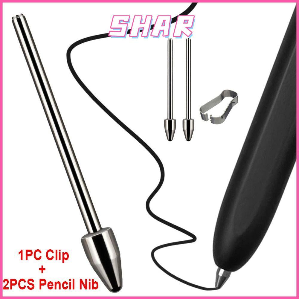 SHAR Touch Stylus Tip, Titanium Alloy Replacable Pencil Nib,สวมใส่เงินแท็บเล็ตS Pen NibสําหรับGalaxy Tab S7/S8/S9+ S23 Note20