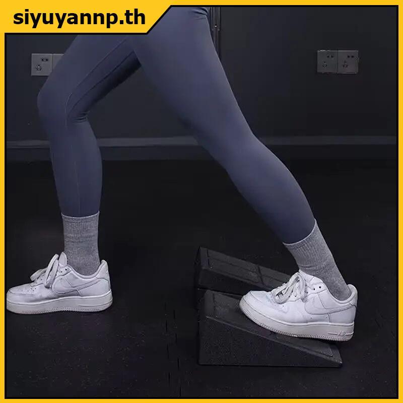 SIYUY 3 ชิ้น Squat Wedge Blo ปรับลื่น Squat Ramp Deadlift Wedge Calf Stretcher Slant Board Strength 