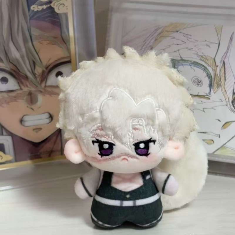 Demon Slayer Kimetsuไม่มีYaiba Shinazugawa Sanemi 10ซม.Nouผ้าฝ้ายตุ๊กตาPlushของเล่นน่ารักอะนิเมะตุ๊ก