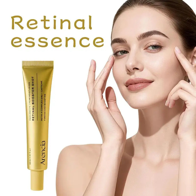 Arencia Retinal Booster Shot Face & Eye Cream 30ml Advanced Smoothing Moisturizer กระชับผิวสําหรับ Fine Lines