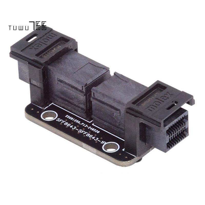 [tuwu766]อะแดปเตอร์ PCI-Express 4.0 Mini SAS HD SFF-8643 หญิง SFF-8643 หญิง SFF-8643 อะแดปเตอร์