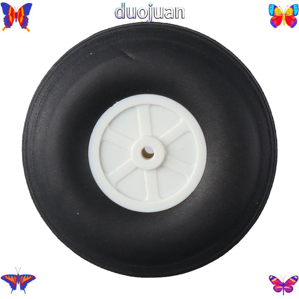 DUOJUAN 1 คู่ Tail Wheel 1" - 3" นิ้ว Black Plane Toy Parts
