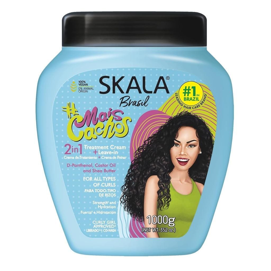 SKALA Mais Cachos Hair Type 3ABC-Eliminate Anti-Frizz ใช้สําหรับผมหยิก-2 In 1 Conditioning Care Crea