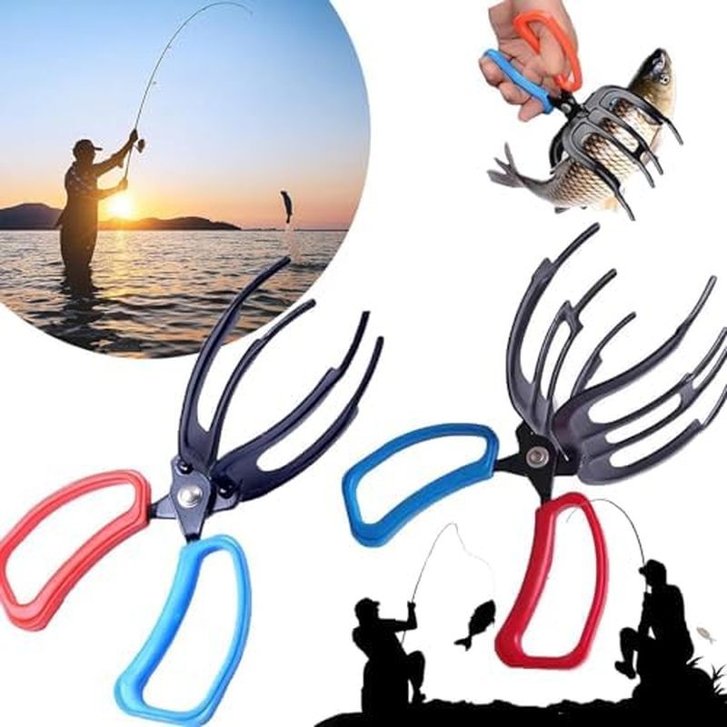 คีมจับปลา Claw Fish Gripper แพ็ค 2 ชิ้น - สำหรับการจับและควบคุมปลาในน้ำจืด