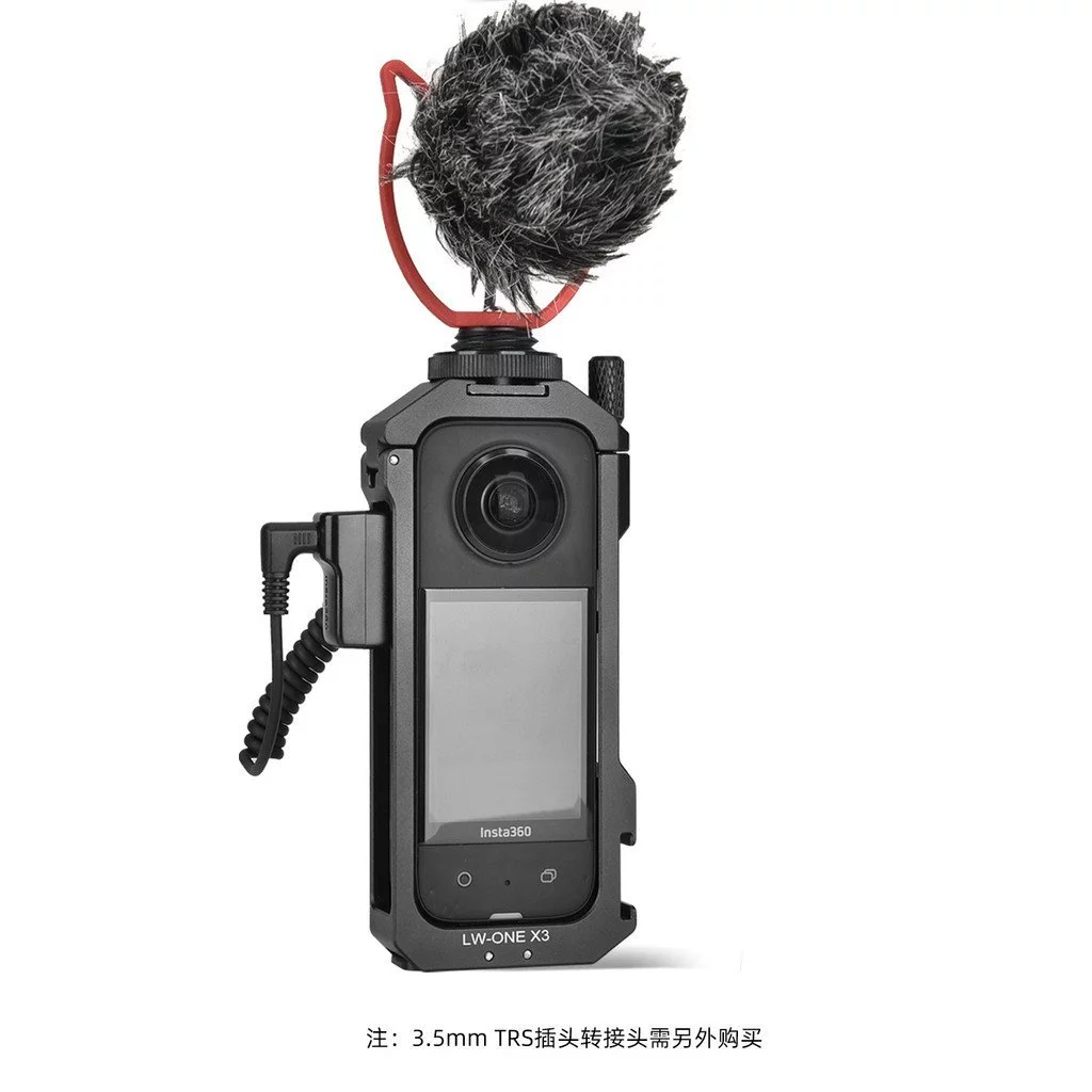 360x3 กรอบสําหรับ  Insta360 X3 กรงกระต่ายโลหะอลูมิเนียมอัลลอยด์ส่วนขยายกรอบป้องกัน thumbnail 10