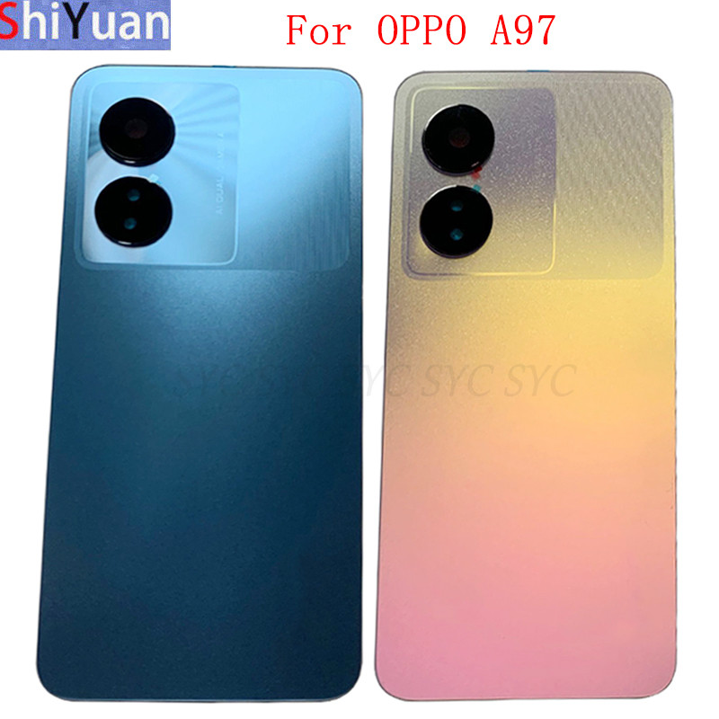 ฝาครอบแบตเตอรี่ด้านหลังประตูสําหรับ OPPO A97 ฝาหลัง