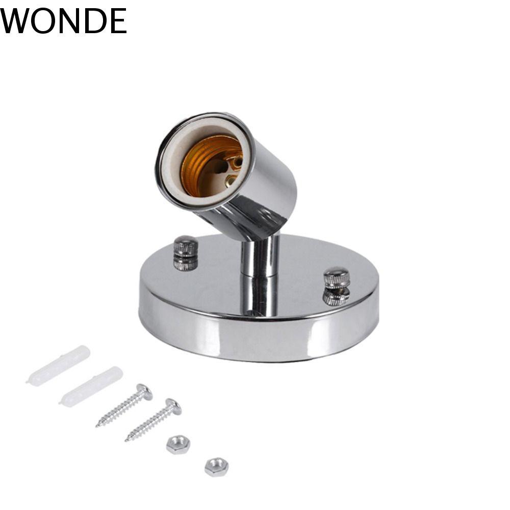 WONDE ฐานโคมไฟร้านอาหารโบราณ Edison E27 บาร์ 180 องศาซ็อกเก็ตไฟ
