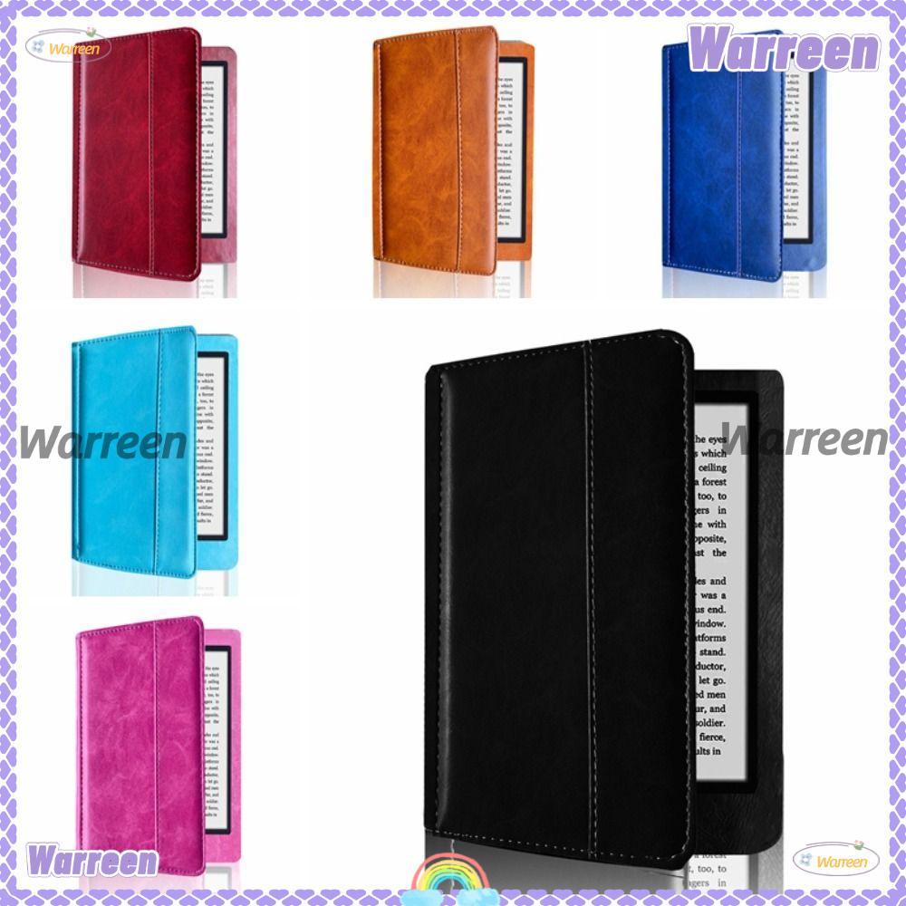 WARREEN E-Reader, 6 นิ้วกันกระแทก N613 ฝาครอบป้องกัน, หนังซับไมโครไฟเบอร์แบบนุ่ม Folio Cover สําหรับ