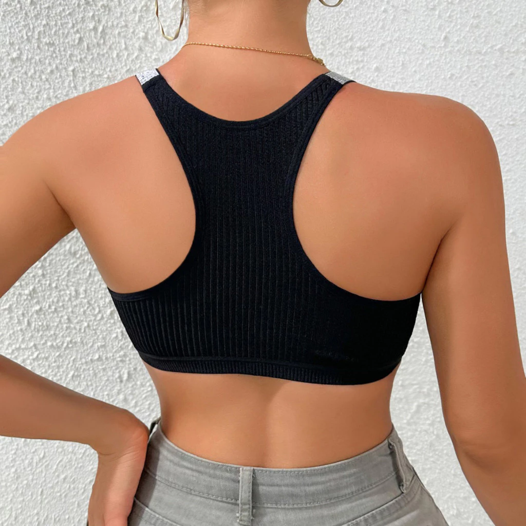 BUBUE สปอร์ตบราถักยาง Racerback ไม่มีโครง thumbnail 9