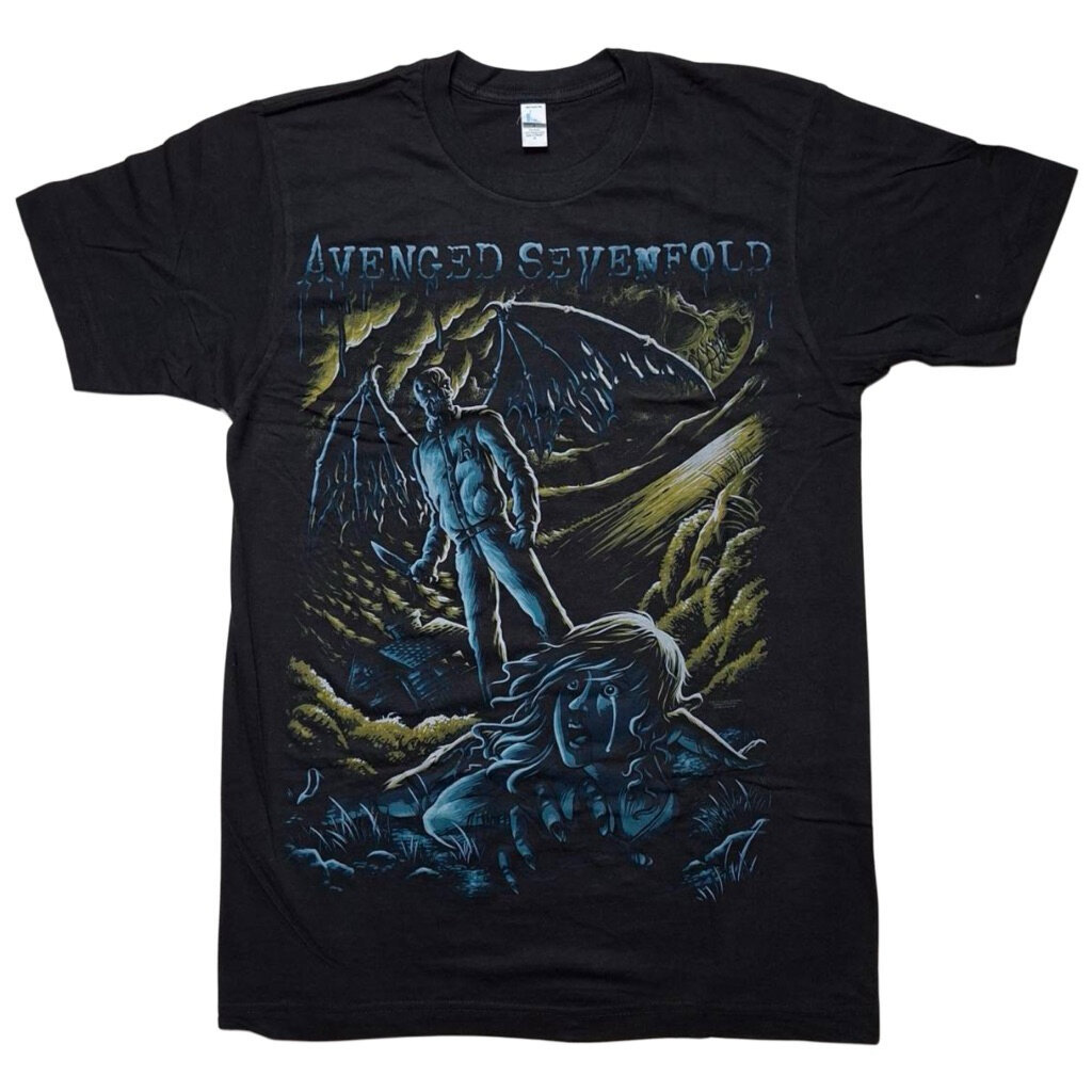 เสื้อวง AVENGED SEVENFOLD - A7X : GOING NOWHERE (BLACK) T-SHIRT ลิขสิทธิ์แท้ USA