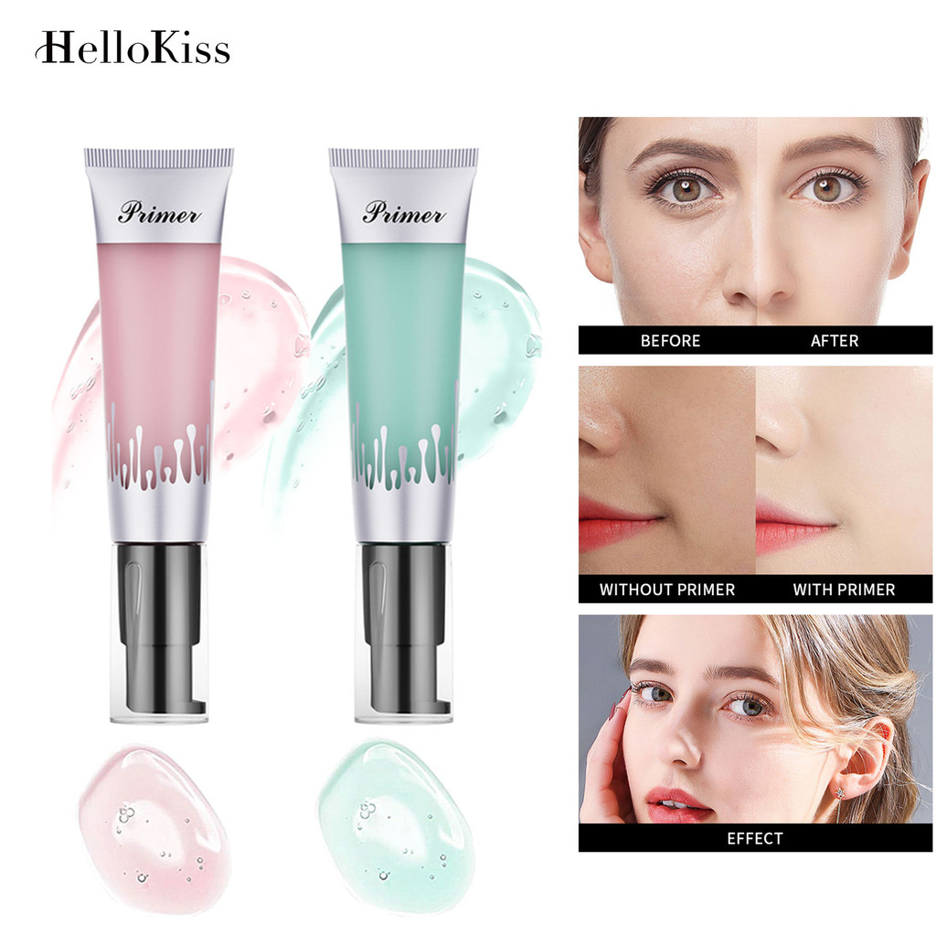 Hellokiss Natural Clear Makeup Primer Gel คอนซีลเลอร์ Fit Moisturizing Makeup Primer Primer Makeup M