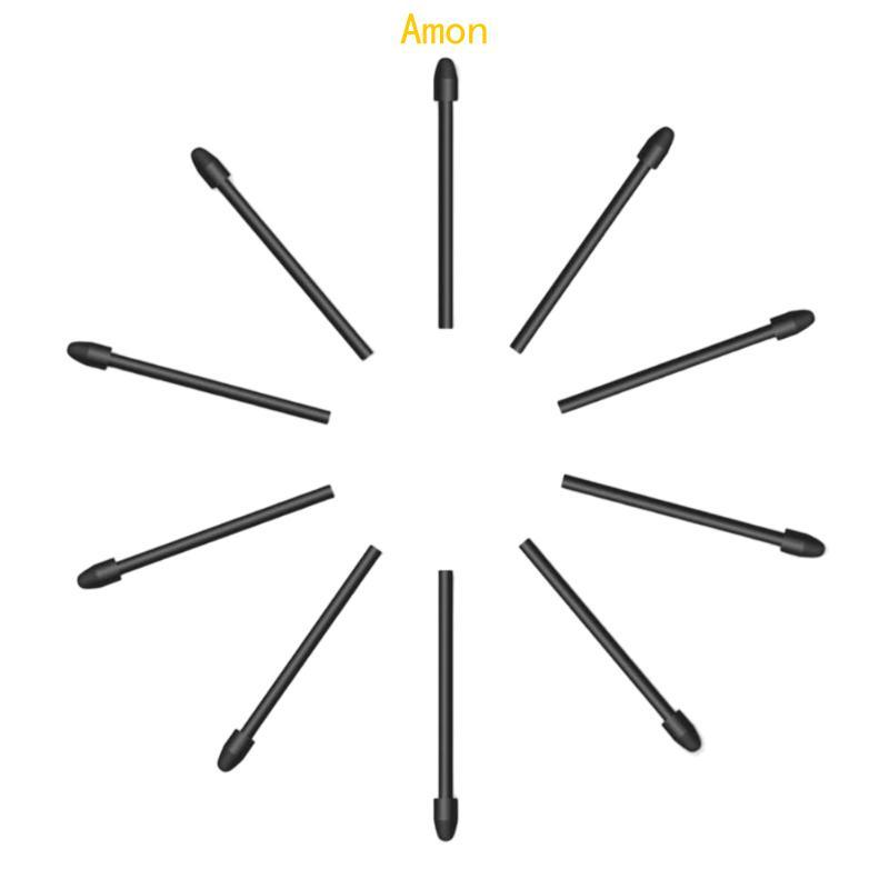 Amon 10 ชิ้นชุดเปลี่ยนปลายปากกาสไตลัสปากกาเดิม Nibs เติมสําหรับ PW517