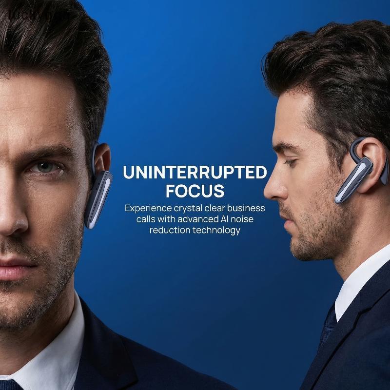 Luckyqqq หูฟังไร้สายหูฟังในตัว ENC Noise Cancelling Micfortable สําหรับยิมและวิ่งได้ดี