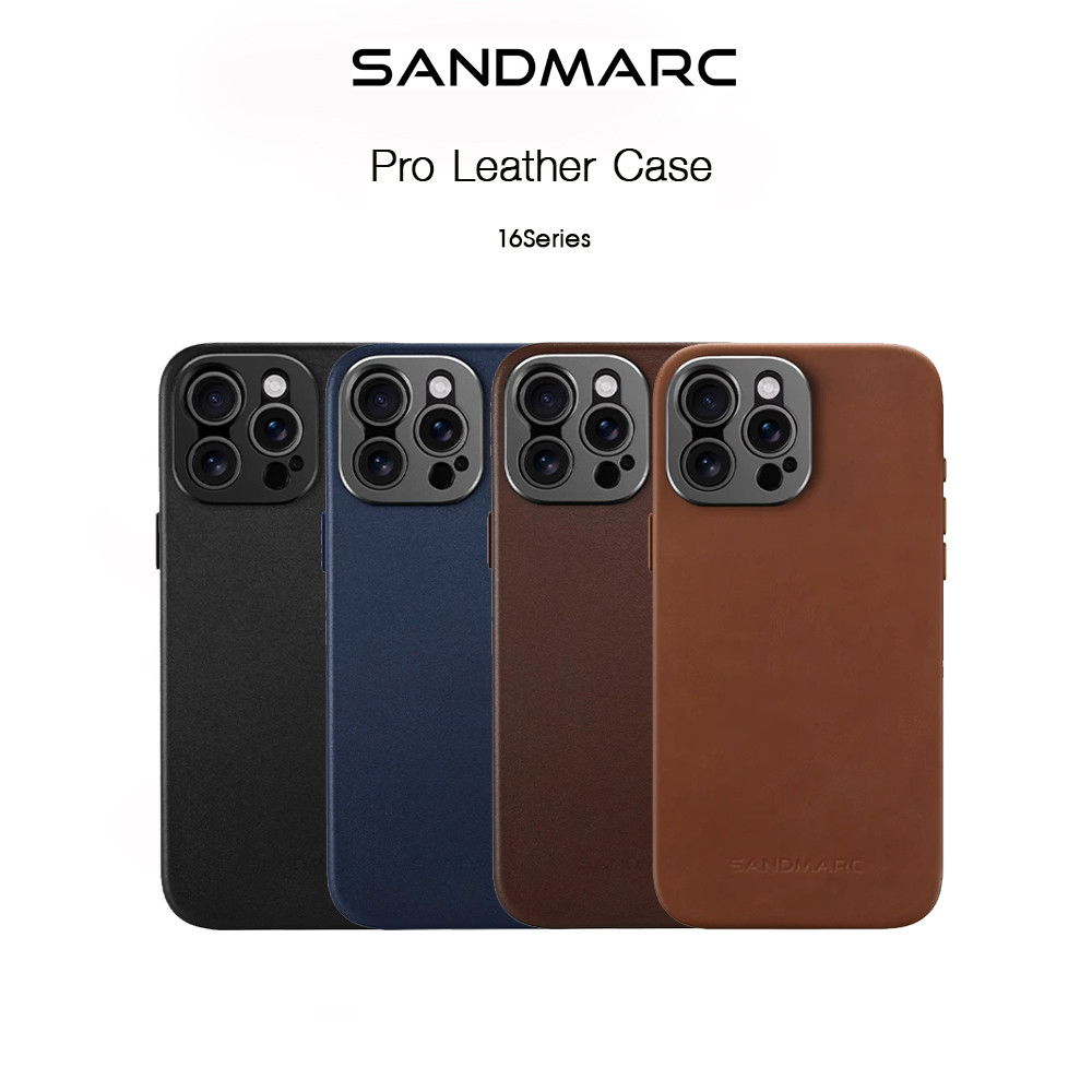 SANDMARC Pro Leather Case เคสหนังกันกระแทกเกรดพรีเมี่ยม เคสสำหรับ iPhone 16Pro/16Promax