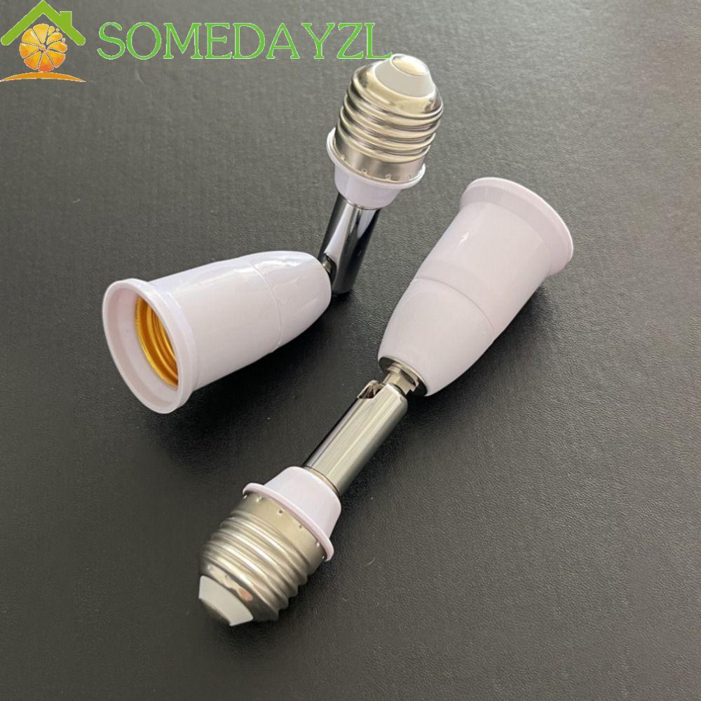 SOMEDAYZL ตัวแปลงซ็อกเก็ตไฟ LED, อะแดปเตอร์ไฟ LED ที่มีความยืดหยุ่นแบบปรับได้, ส่วนขยายสากล 180 องศาแนวนอน E27 ถึง E27 ซ็อกเก็ตหลอดไฟ Home