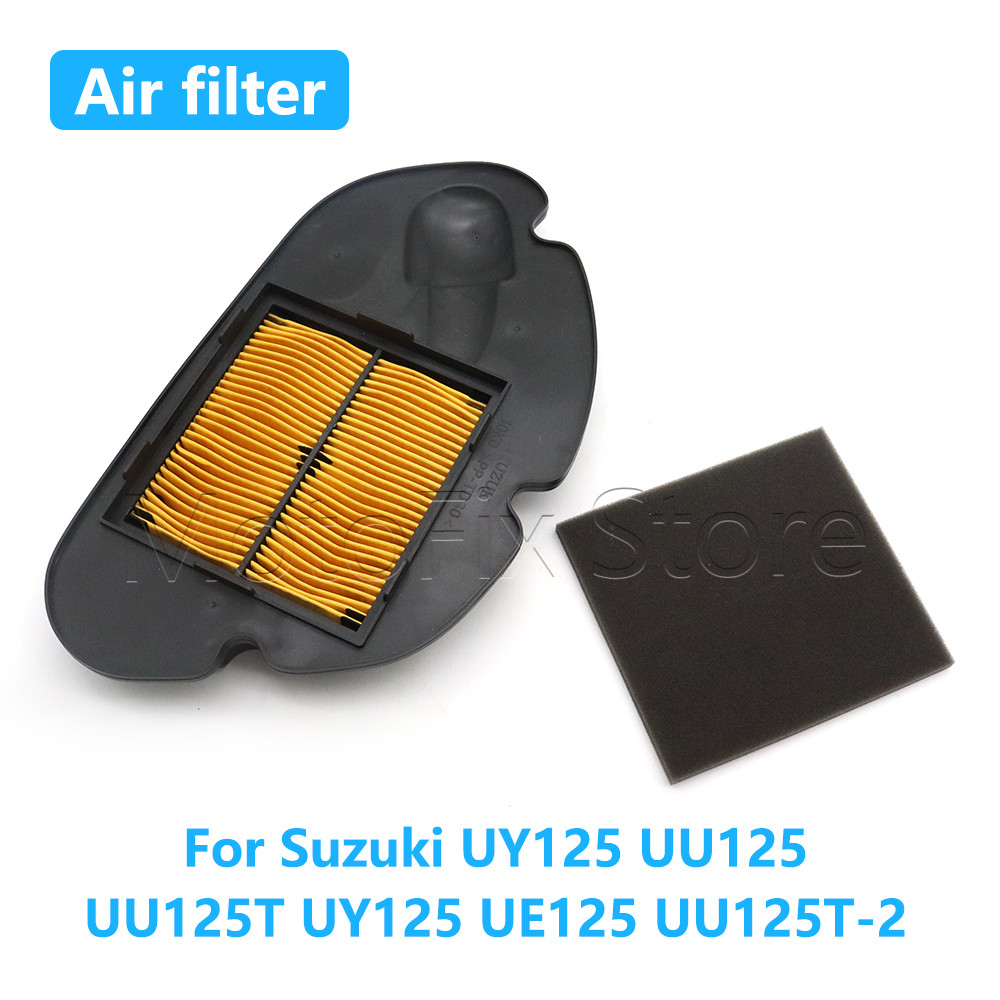 อุปกรณ์เสริมรถจักรยานยนต์เครื่องยนต์เครื่องกรองอากาศสําหรับ Suzuki UY125 UU125 UU125T UY125 UE125 UU
