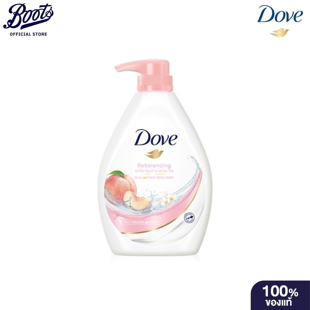 Dove Rebalancing Peach X Tea 550Ml โดฟ รีบาลานซ์ซิ่ง พีช เอ็กซ์ ที 550มล