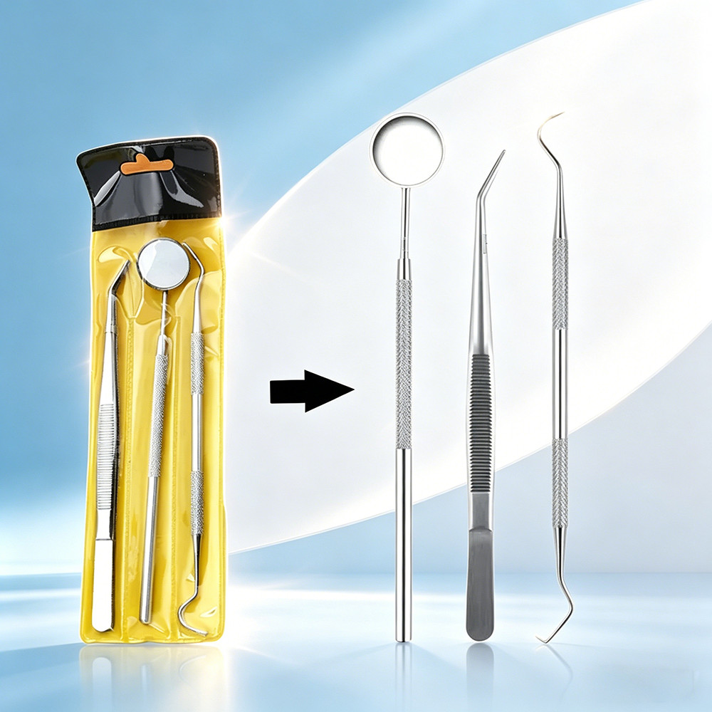 อุปกรณ์ขูดหินปูน ทําความสะอาดฟัน ชุดเครื่องมือทําความสะอาดช่องปากDental Calculus Plaque Remover Teeth Cleaning Oral Care