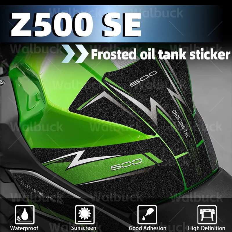 รถจักรยานยนต์หนา Frosted การใช้ถัง Pad สติกเกอร์ Protector Decals กันน้ําสําหรับ Z 500 Z500 Z 500 SE