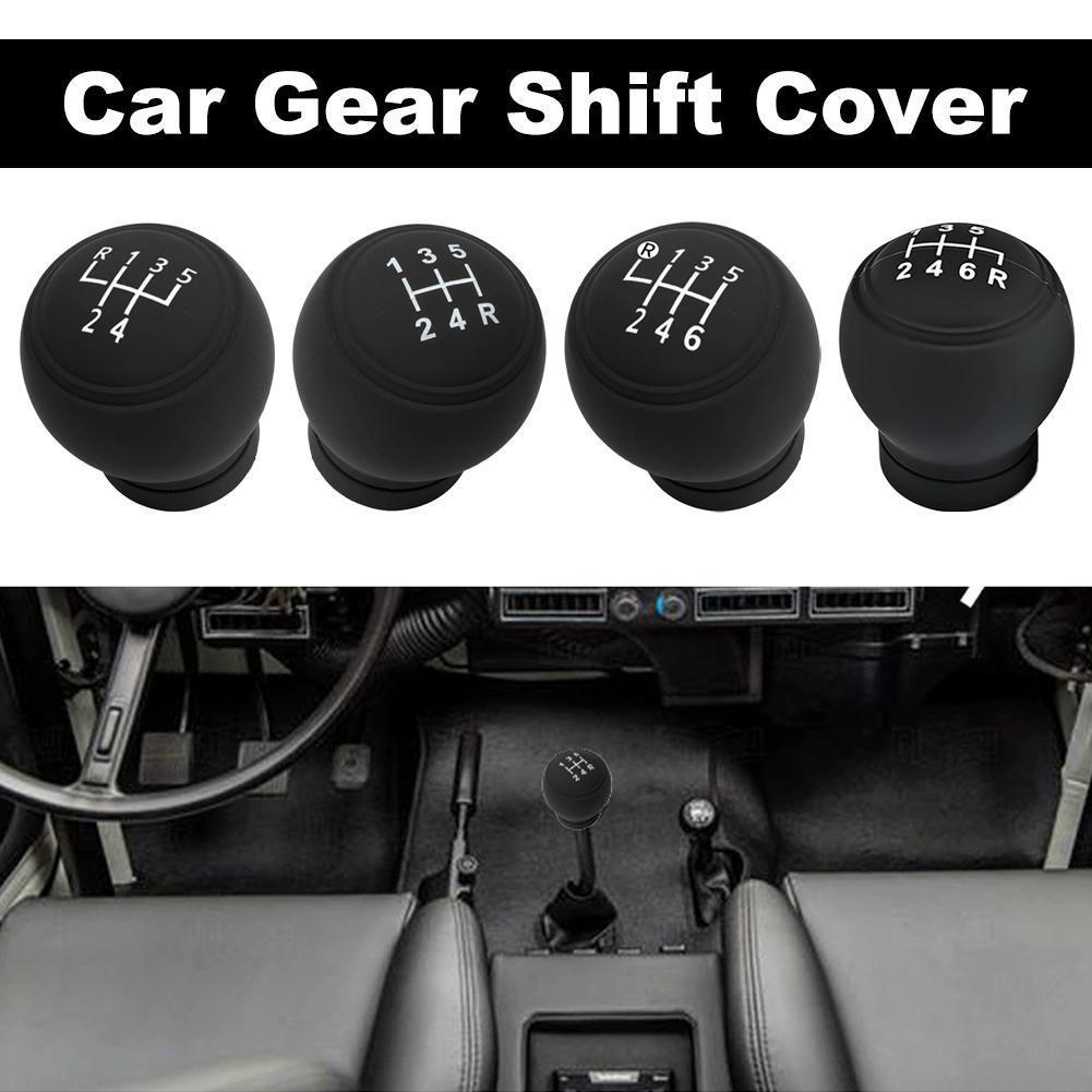 5 6 เกียร์ Shift Knob ฝาครอบป้องกัน Universal ซิลิโคน Shifter Non Gear KNOB Slip H5v1