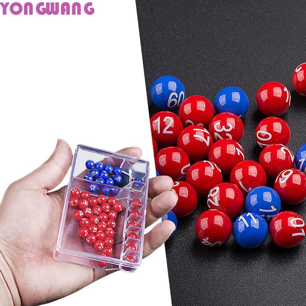 YONGWANG66HR Lucky Lottery ของเล่น Mini แบบพกพาเกมความบันเทิงอ่านง่ายตัวเลขความบันเทิง Shake Ball Ba