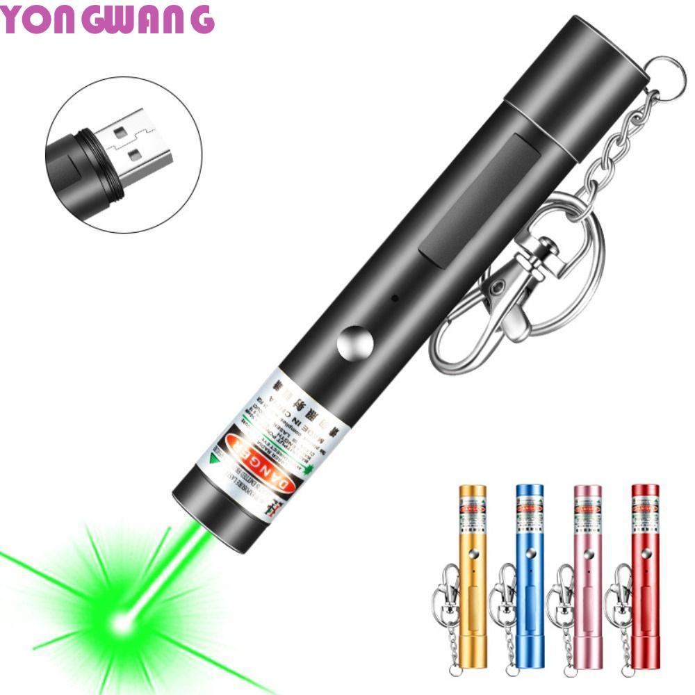 YONGWANG66HR ตัวชี้เลเซอร์สีเขียว/สีแดงเลเซอร์อลูมิเนียม Cat สนุกเลเซอร์ไฟฉาย, High Power พวงกุญแจแบ