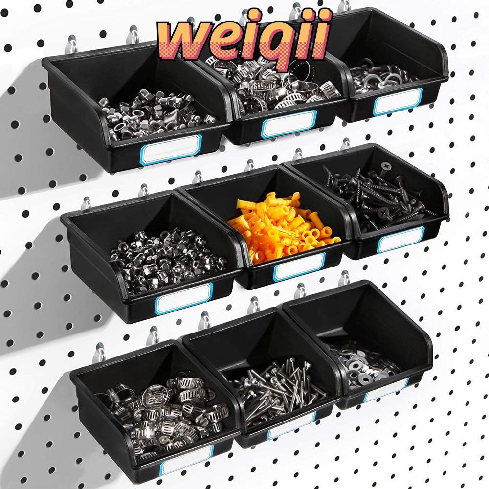 WEIQII ตะขอ Pegboard, ถัง Pegboard PP, กล่อง Pegboard