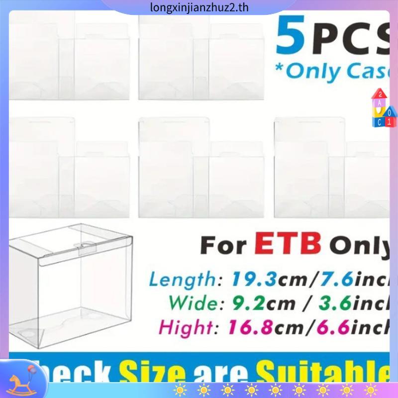 ETB & Booster Pokemon Clear Plastic Box Trainer Box Elite Trainer Display Case Box
