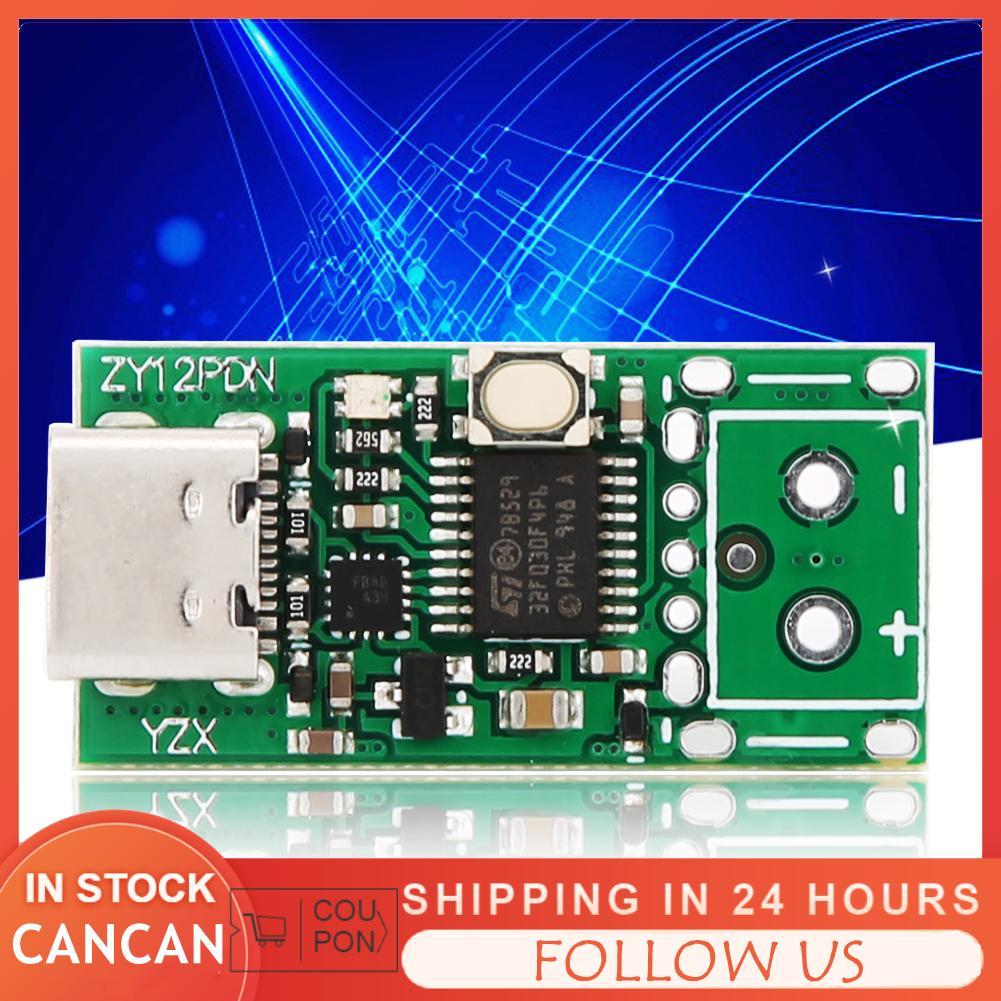 Cancanshop Cancanshop 100W สวิทช์บอร์ดแหล่งจ่ายไฟ Charge Trigger โมดูล USBC PD2.0 3.0 ZY12PDN