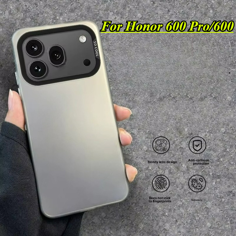 ปลอกสําหรับ Honor 600 Pro 600Lite 5G 4G 2026 เคสโทรศัพท์สําหรับ Honor600Pro Honor600Lite Honor600 600Pro สีสันหรูหราโลหะ Aurora ผิว Matte กลับกรณี