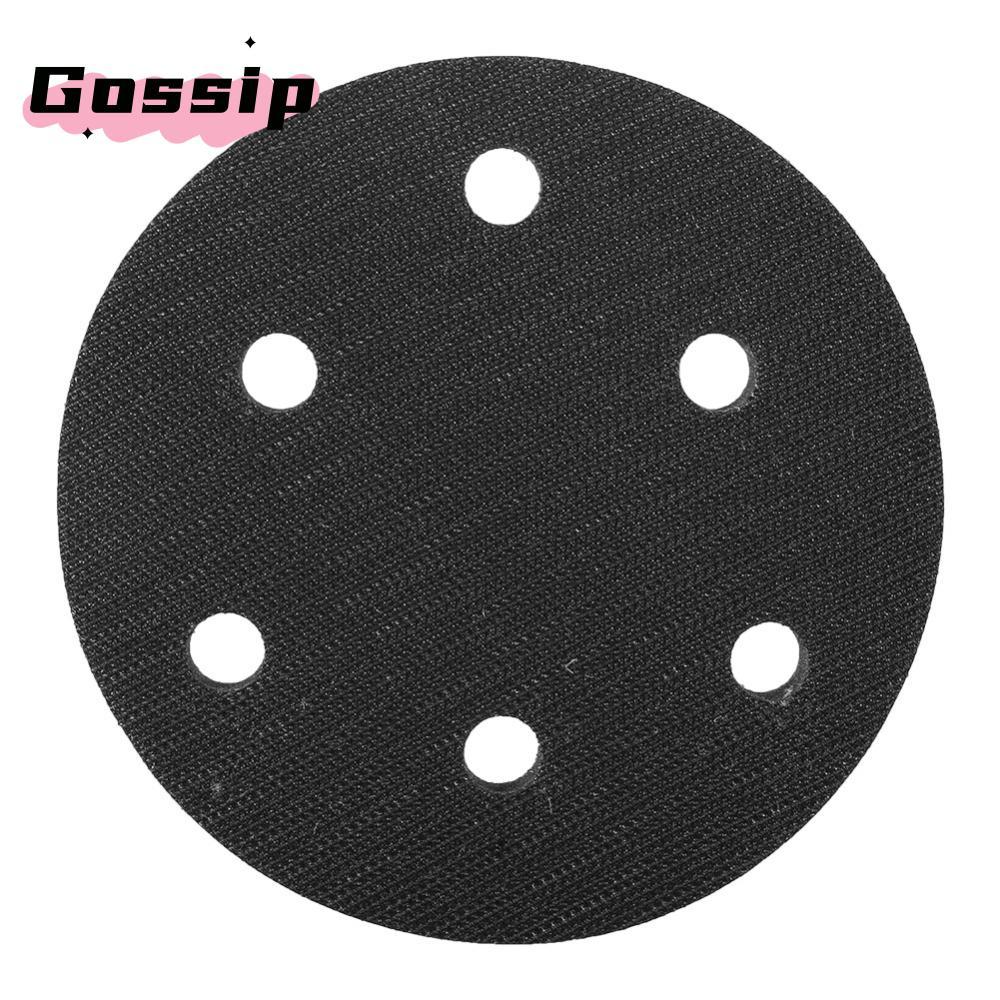 GOSSIP อินเทอร์เฟซฟองน้ําบัฟเฟอร์นุ่มฟองน้ํานุ่ม 6 หลุมฟองน้ําเบาะบัฟเฟอร์ เบาะ เบาะ 125 มม. เส้นผ่านศูนย์กลางโฟมแผ่นอินเทอร์เฟซสําหรับแผ่นขัด