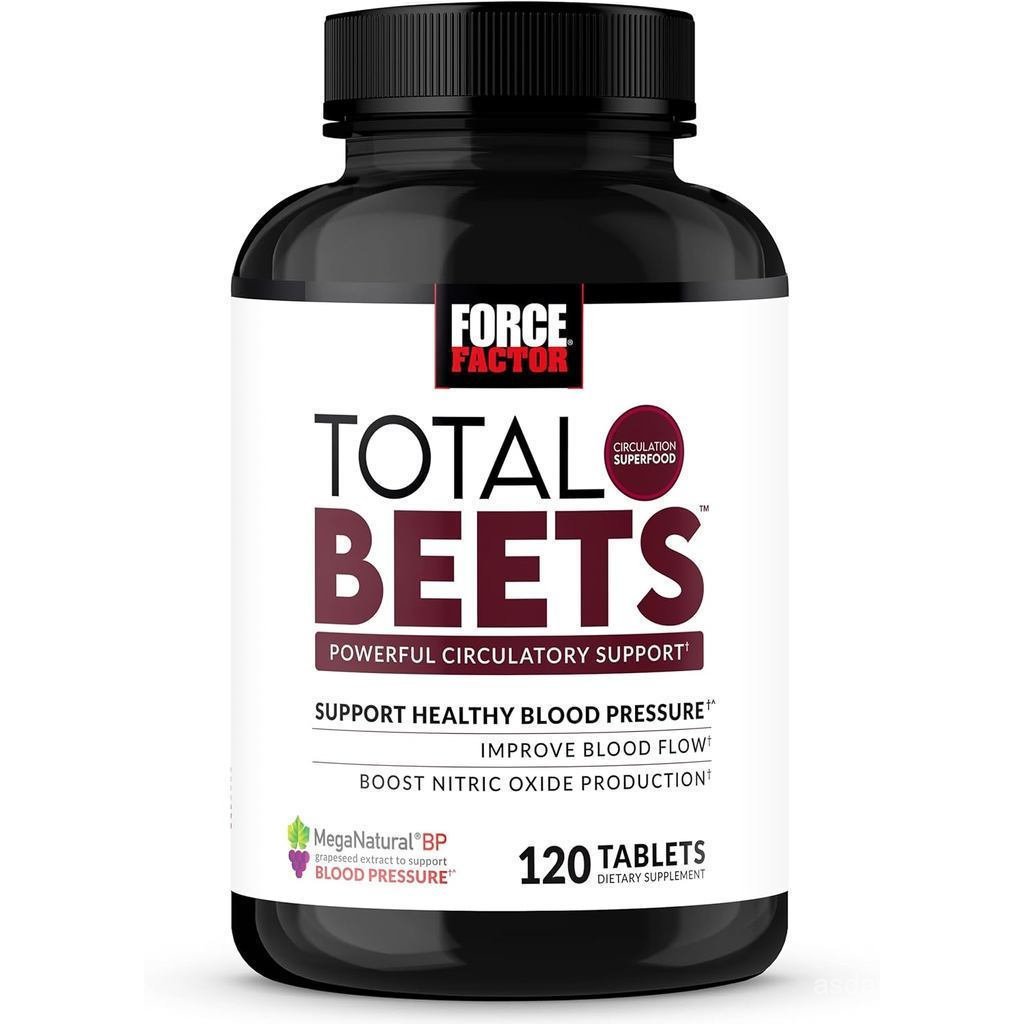 Force Factor Total Beets Blood Pressure Support with Grape Seed Extract and Non GMO Beet Root Powder