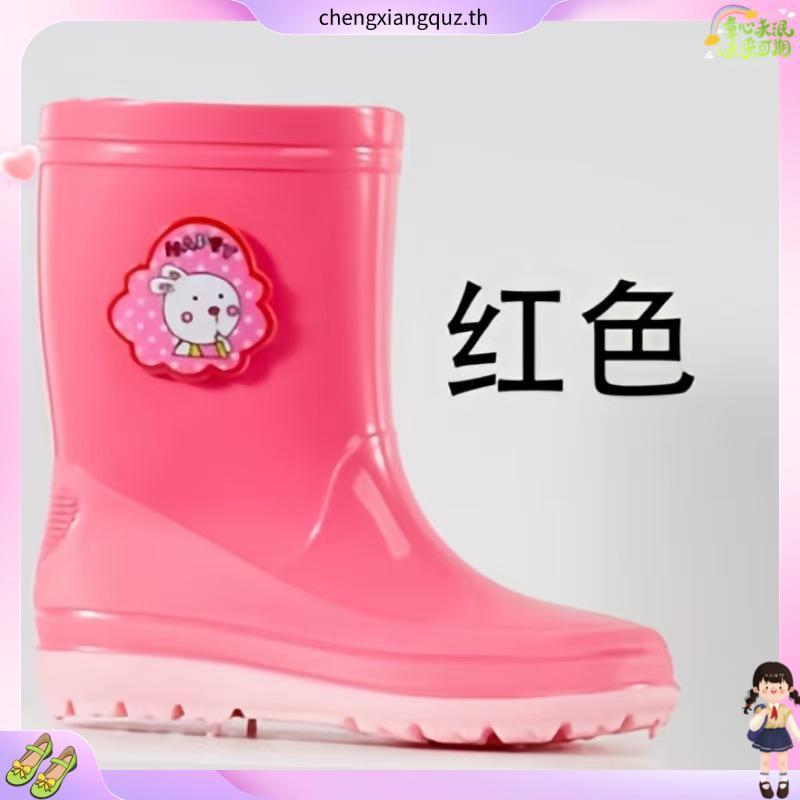 (ยกโหล/ 12 คู่) รองเท้าบูทเด็ก Prado Gang สีสันสดใส รองเท้าบูท น่ารัก