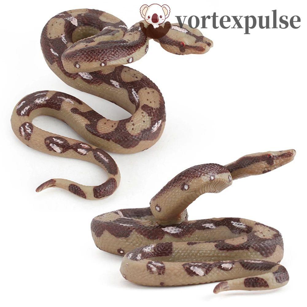 VORTEXPULSE จําลอง Python Prank ของเล่น Wild Python โมเดลสัตว์ของเล่นเด็กขนาดใหญ่ Python ของเล่น