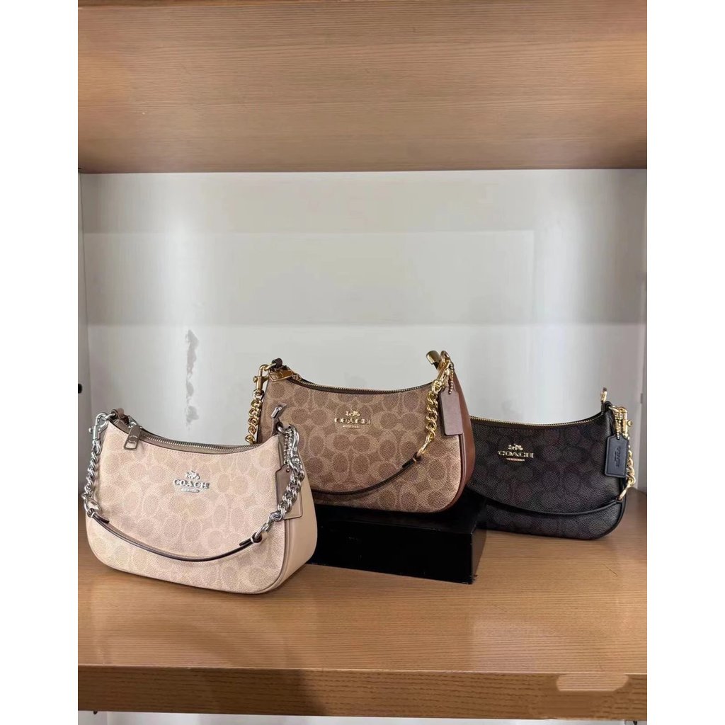 Classic Coach Bag Underarm Bag Coach Female Bag Mahjong Bag New Style CA548 Classic Print Bag Female