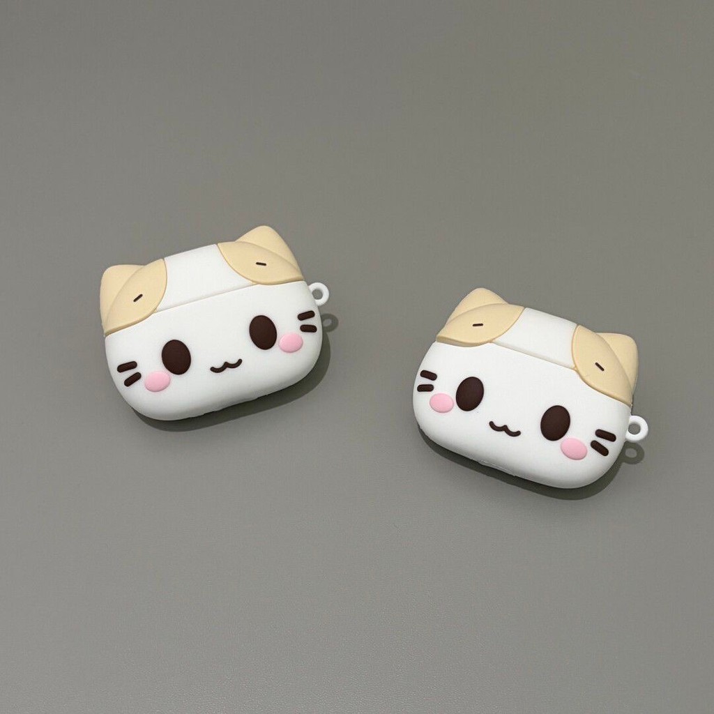 เหมาะสําหรับ Airpods 4 Pro 3 2 เคส Case หูฟังป้องกันกรณีลูกแมวมาร์ชเมลโล่น่ารัก