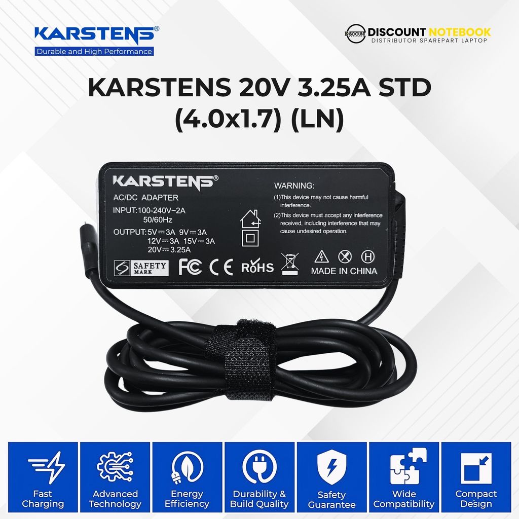 KARSTENS 20V 3.25A STD (4.0x1.7) (LN)