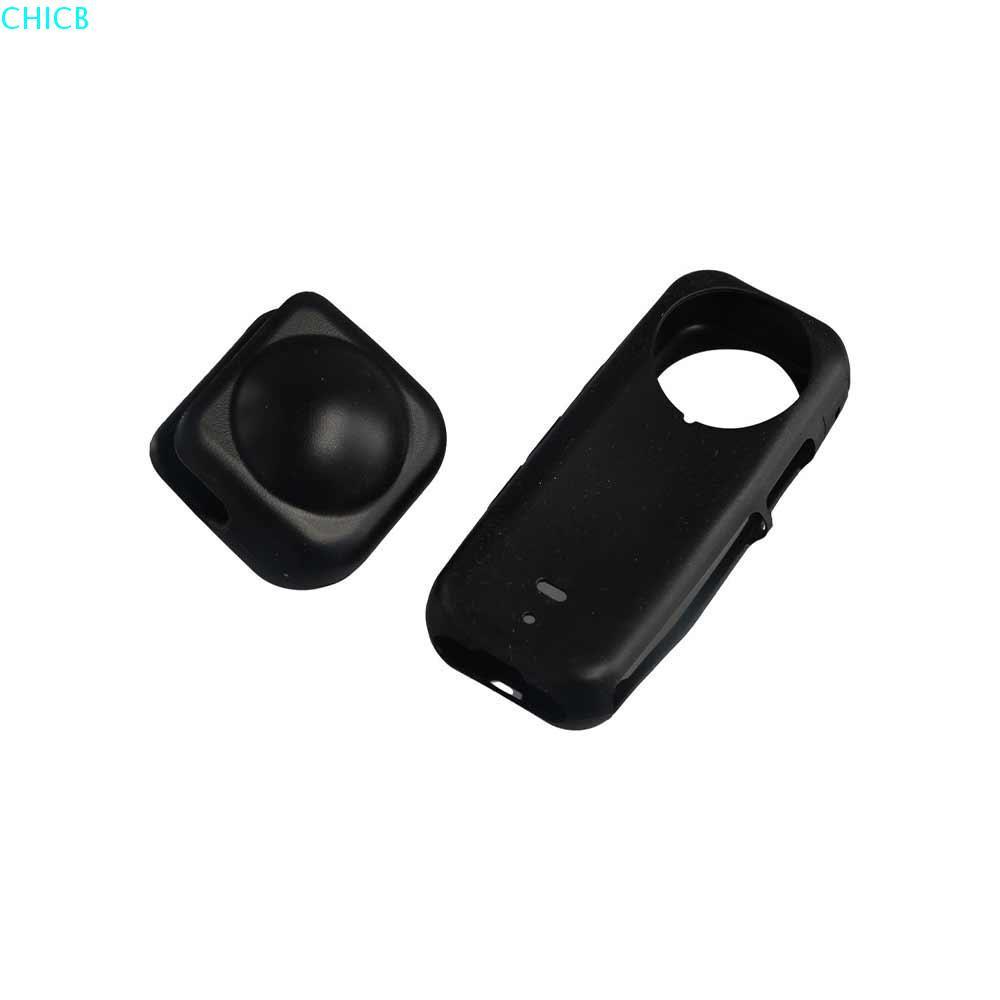 CHICB สําหรับ Insta360 เลนส์สําหรับ Insta 360 X3 กล้องพาโนรามาอุปกรณ์เสริมซิลิโคนกีฬากล้อง Anti-Scra