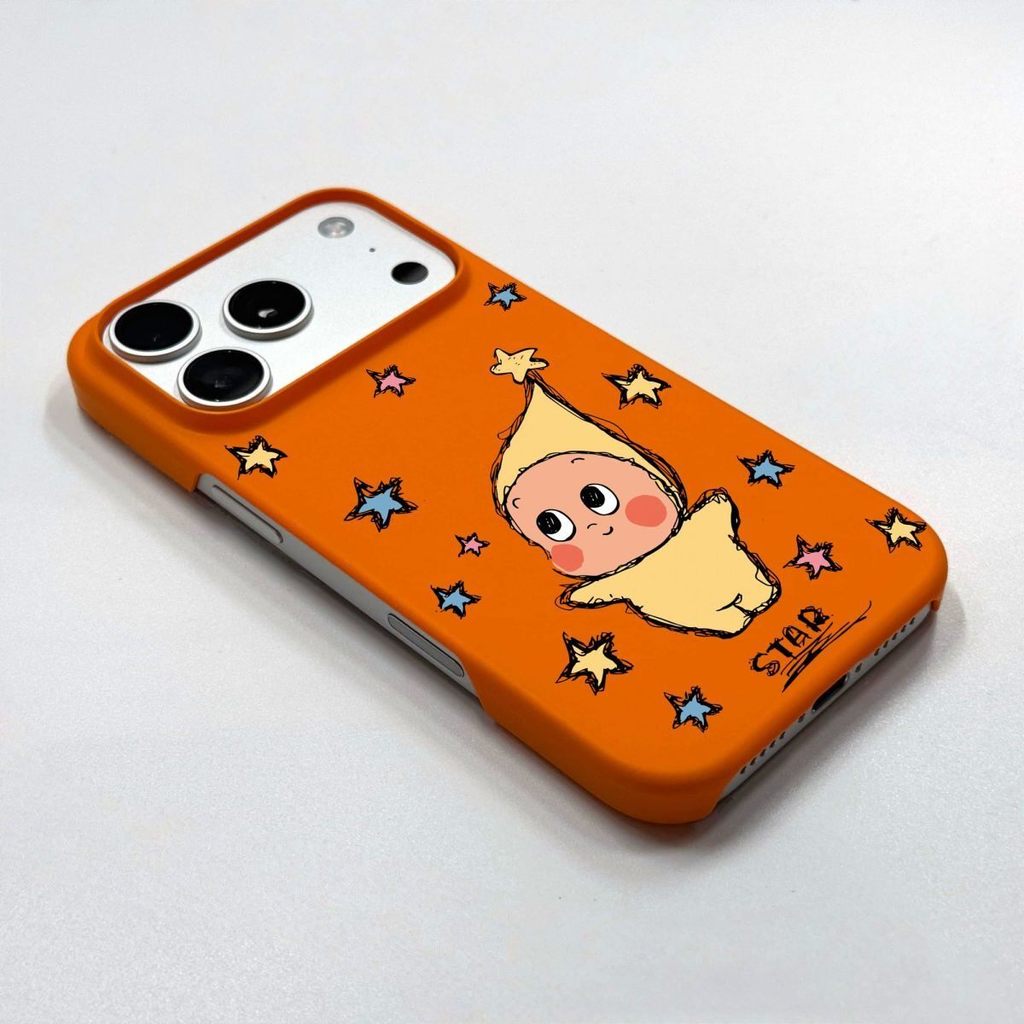 Starman Apple 17promax เคสโทรศัพท์การ์ตูนคู่ iPone16pro ครึ่งแพ็ค Hard Case Apple 17 Ultra-Thin iPho