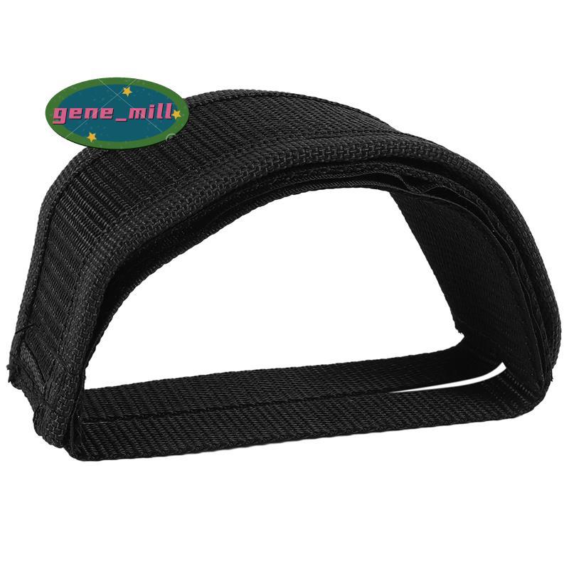 Fixed Gear Fixie BMX จักรยานจักรยาน Anti-slip สายรัดกาวคู่เหยียบคลิปเข็มขัดสีดํา